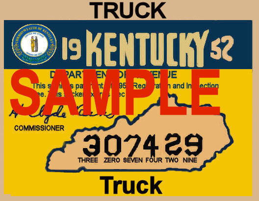 (image for) 1952 Kentucky Truck Inspection Sticker
